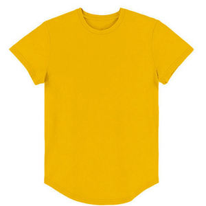 Camiseta Urbana para Hombre, Estilo Hip Hop, Cuello Alto, Sarga Sólida, con Logotipo de Marca Personalizado, ODM - Product Image 5