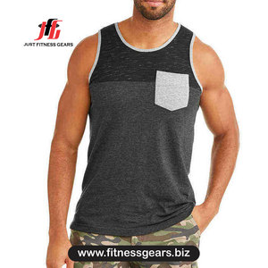 Débardeur Homme Color Block Col Rond Tricoté Sans Manches Respirant Tenue Décontractée - Product Image 2