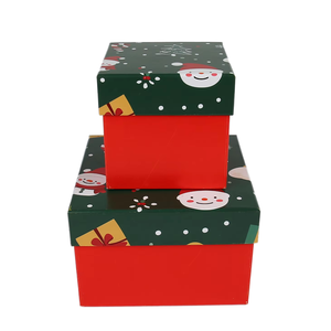 EcoRev Biodegradable Eco-Friendly Custom <b>Christmas</b> Gift <b>Boxes</b> Set Paperboard Base Lid Matt Lamination Specialty Paper for Gift - Product Image 1