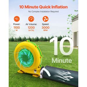 Carpa Inflable Grande para Discoteca de 29.5 x 19.7 x 13.1 Pies para Adultos, Incluye Soplador de 1100W, Equipo de Entretenimiento Inflable para Fiestas al Aire Libre - Product Image 3