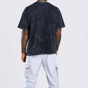 เสื้อยืดพิมพ์ลายตามสั่ง ดีไซน์ใหม่ปี 2025 ผ้าฝ้าย 100% เสื้อยืดเปล่าสไตล์วินเทจ แขนสั้นทรงโอเวอร์ไซส์สำหรับผู้ชาย ล้างสีแบบแอซิดวอช มีกระเป๋า - Product Image 6