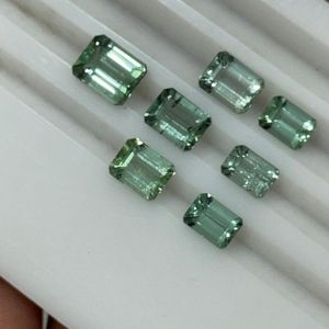 Offre Spéciale – Tourmaline Verte Menthe Naturelle Taille Émeraude 1 à 4 Carats – Pierre Précieuse en Vrac Qualité AAAA de Madagascar – Vente en Gros de Bijoux Fins - Product Image 5
