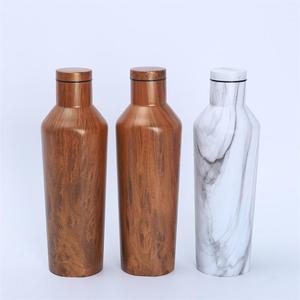 Wooden <b>Water</b> <b>Bottle</b> With Screw-On Lid Minimalist Design Reusable Outdoor Use Hiking <b>Camping</b> Eco-Friendly - Product Image 1