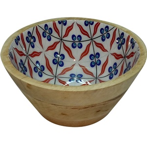 Corne Os Résine Haute Qualité En Bois Bol À Soupe Design Antique Finition Moderne Matériau Naturel Décor En Métal Bols De Service Époxy - Product Image 1