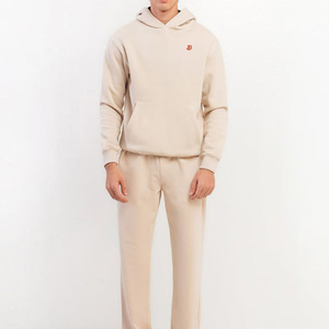 Sudadera con Capucha para Hombre, Color Claro, Corte Regular, Felpa de Algodón, Logotipo Bordado, Estilo Casual para Otoño - Product Image 4