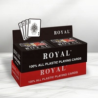 Cartes à Jouer Personnalisables de Haute Qualité 100% Plastique Étanche Finition Brillante Série Classique Double Jeu 62x88mm Poker