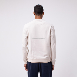 Alta calidad impreso bordado gráfico manga larga sólido cuello redondo sudaderas hombres Sudadera con capucha y sudaderas HoodiesDDP envío - Product Image 5