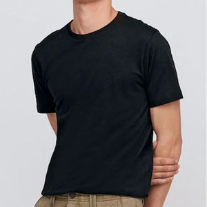 Camiseta de algodón de calidad de marca para hombre, diseño moderno con cuello en V, corte ajustado, camisetas sólidas para hombre, camisetas de manga corta para hombre - Product Image 4