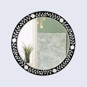 Cadre de miroir en os incrusté de qualité supérieure, miroir rectangulaire décoratif artisanal pour hôtel, villa et résidence - Product Image 2