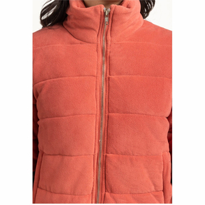 Women's Wool <b>Lined</b> Embroidery Polar <b>Fleece</b> Winter <b>Jacket</b> 100% Polyester Breathable Outdoor Reversible Eco-Friendly Quick Dry - Product Image 5