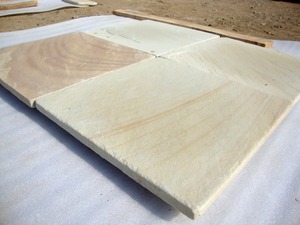 Dalles et carreaux en pierre naturelle durable de sable de menthe du désert pour l'architecture de style patrimonial - Product Image 3