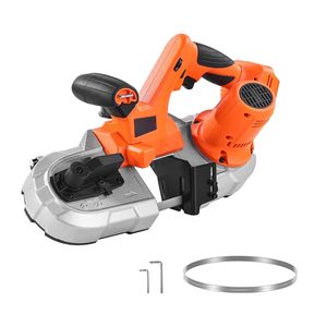 Sega a Nastro Portatile 20V 360W con Motore Brushless, Taglio Profondo 2,56 Pollici, Senza Fili, Compatta, per Metallo, Ganci Inclusi, 0-192 Pollici - Product Image 6