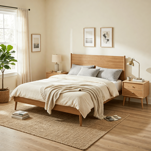 Cohron CAL <b>KING</b> Solid Wood <b>Platform</b> <b>Bed</b> - Product Image 1