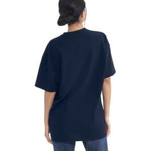 Camiseta de Cuello Redondo para Hombre, de Algodón Premium, Color Azul Marino, Corte Regular, Marca Privada Next Level - Product Image 5