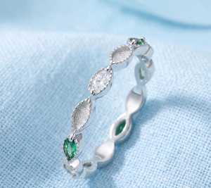 Anillo de Plata de Ley 925 con Bisel en Forma de Hoja Marquise de 2x4mm para Guardar Cenizas de Leche Materna y Resina, Joyería Conmemorativa DIY - Product Image 4