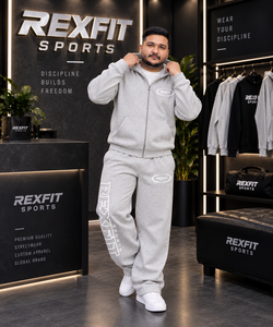 Ensemble survêtement personnalisé en molleton de coton avec sweat à capuche zippé et pantalon de jogging, style streetwear, vente en gros, fabricant de vêtements - Product Image 3
