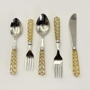 Nuevo Producto en Oferta, Juego de Cubiertos de Acero Inoxidable con Acabado Dorado para Regalo de Boda, Uso en Mesa - Product Image 4