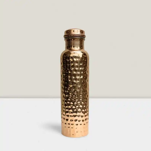 Premium Classic Luxury Pure Copper <b>Water</b> <b>Bottle</b> <b>Slim</b> Handmade Ayurvedic Drinking Leakproof Reusable Eco Friendly Portable Large - Product Image 6
