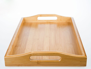 BEST SELLER Plateau en bambou écologique, sûr et propre, 100% végétal, idéal pour le service des aliments et la présentation du petit-déjeuner, fournisseur direct - Product Image 3