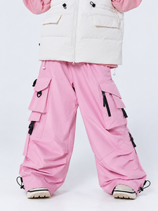 Pantalones de Nieve Unisex de Alta Calidad, Estampados Personalizados, Transpirables e Impermeables, Estilo Baggy Windbreaker Crane para Esquí y Snowboard - Product Image 4