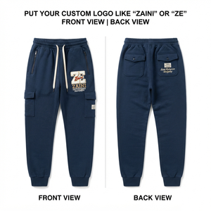 Men Jogger Pant Twill Premium Lavender Cut Sew Knee <b>Panels</b> Eco-Friendly Quick Dry Breathable Drawstring Closure Mid Waist Casual - Product Image 1