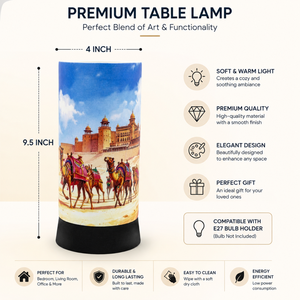 Lámpara de Mesa Royal Camel Desert Heritage, Lámpara Decorativa de Noche para Mesa de Noche, Luz Cálida, Compatible con E27, Decoración para el Hogar, Lámpara de Regalo - Product Image 5