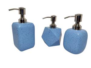 Distributeur de savon artisanal, accessoire de salle de bain, pompe manuelle pour lotion, flacon de savon pour les mains à poser sur comptoir, pour la maison et l'hôtel, par Curio Craft - Product Image 4