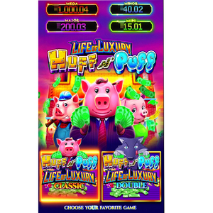 เครื่องเล่นเกมหยอดเหรียญฮัฟฟ์พัฟ ไลฟ์ ออฟ ลักชัวรี รุ่น WMS550 ไฟร์ลิงค์ ไฟร์บอล พ็อต ออฟ โกลด์ พลาสติกแบบกำหนดเอง พร้อมคุณสมบัติฟอลโลว์มี - Product Image 3