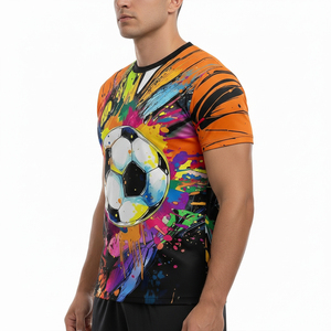 เสื้อฟุตบอลแขนสั้นแบบสั่งทำ ดีไซน์ใหม่ บริการ OEM ปริมาณสั่งซื้อขั้นต่ำน้อย สำหรับขายออนไลน์ - Product Image 4