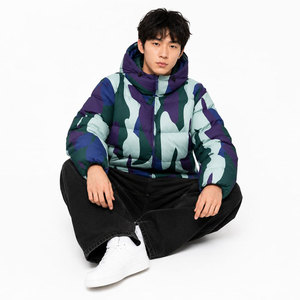 Pakistan Manufacture Men's Puffer <b>Jacket</b> Winter Resistant <b>Packable</b> and Lightweight with Hood Custom Plus Size Argyle Pattern - Product Image 5