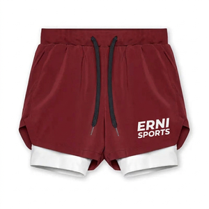 Pantalones Cortos Deportivos para Hombre 2026, Casuales, con Cordón, Doble Capa, para Correr, Gimnasio, Fitness, Secado Rápido, Entrenamiento, Jogging - Product Image 3