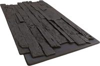 Panneaux muraux en pierre artificielle réaliste en PU, légers, effet pierre empilée, pour extérieur et intérieur