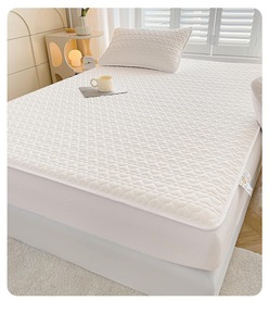 Premium Quality Noiseless Breathable Anti-Slip Mattress <b>Protector</b> <b>Waterproof</b> Mattress <b>Protector</b> Cotton Luxury - Product Image 2