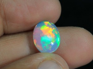 Magnifique opale éthiopienne cabochon Welo, opale brillante arc-en-ciel, forme ovale, pierre pour la création de bijoux - Product Image 3