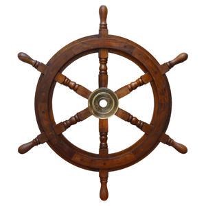 Vintage Theme Design Wall Decor <b>Wooden</b> Ship <b>Wheel</b> Indoor Decor Living Room Design Handmade Finishing Nautical <b>Wheel</b> - Product Image 1