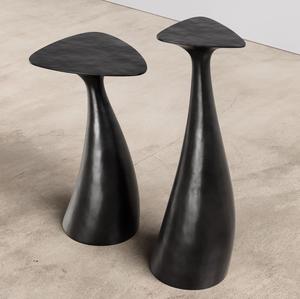 Mesa de cóctel de aluminio de alta calidad con diseño de pájaros, mueble de primera calidad con detalles metálicos, mesa auxiliar para el hogar, hotel, vino y bebidas, latón. - Product Image 5