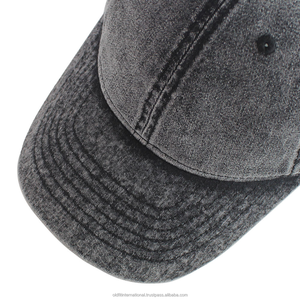 2025 OEM Envío de fábrica 100% Material de algodón alta calidad moda nuevo Unisex 6 paneles multicolor lavado gorras de béisbol de mezclilla - Product Image 3