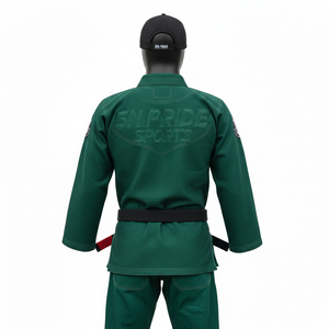 Ventes en gros de kimonos de Jiu-jitsu personnalisés / Combinaisons Bjj Gi, combinaisons de Jiu-jitsu brésiliennes, uniformes de judo verts, combinaisons de kimono d'arts martiaux pour adultes - Product Image 2