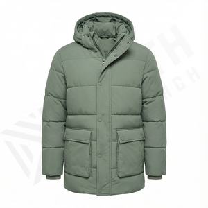 Chaqueta acolchada para hombre impermeable y a prueba de viento con estampado de logotipo personalizado de alta calidad al mejor precio, chaqueta acolchada personalizada de talla grande para hombre - Product Image 2