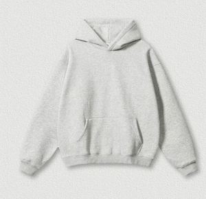 เสื้อฮู้ดสีชมพูแบบยูนิเซ็กส์ ทรงโอเวอร์ไซส์ ผ้าเฟรนช์เทอร์รี่ สวมใส่สบาย มีกระเป๋าหน้า สีพื้น แบบถัก - Product Image 2