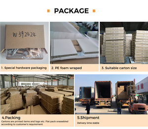 Meubles de cuisine modernes en pin massif et céramique Home WIT PRODUCE RTA 20250124, panneaux de porte muraux plats, résistants à l'eau, faciles à assembler - Product Image 6