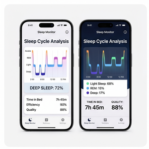Royalcraft Sleep Tracker App – Sleep Monitor, Sleep Cycle Analysis, Relax Sounds, Smart Alarm & Insights - Product Image 1