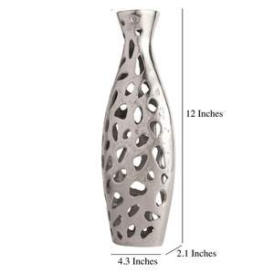 Vase à fleurs élégant en métal doré, design nid d'abeille, pour salon ou salle à manger, décoration intérieure, prix bas - Product Image 4