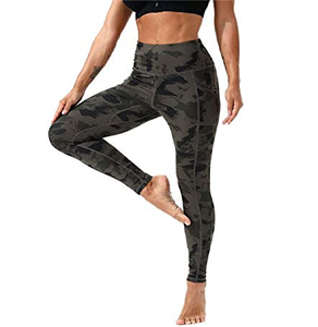 กางเกงโยคะเอวสูงสำหรับผู้หญิง,กางเกงเลกกิ้งลายพรางยกก้นสำหรับออกกำลังกายเข้ายิมฟิตเนส - Product Image 4