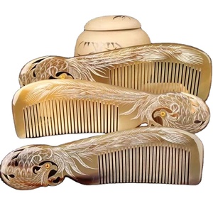PRODUITS Peigne en corne de buffle pour cheveux Peigne en corne Extension de cheveux Couleur pleine corne naturelle pour cheveux avec la meilleure qualité au Vietnam - Product Image 2