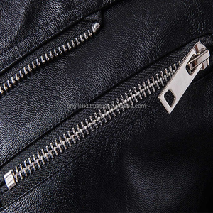 Chaqueta de Cuero Genuino Personalizada para Hombre, Chaqueta Clásica de Motociclista, Chaqueta Bomber - Product Image 4