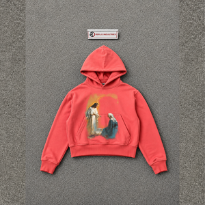 Sudadera con Capucha Rosa Personalizada con Diseño Religioso Cristiano, Estilo Casual, Bolsillo Delantero, Corte Regular, para Otoño - Product Image 5