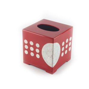 Caja de pañuelos vietnamita con incrustaciones de cáscara de huevo, para restaurante, buen precio, cajas de pañuelos lacadas. - Product Image 1