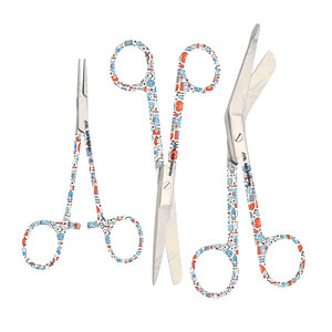 Ensemble de ciseaux médicaux pour soins infirmiers, instruments chirurgicaux, outils médicaux, kit de ciseaux pour infirmières en extérieur, ciseaux hémostatiques - Product Image 1