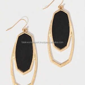 Geometric Design Luxury Women's Brass <b>Earring</b> Customized Size And Sale New Style Brass <b>Earring</b> Handmade Best Product By FWE - Product Image 1